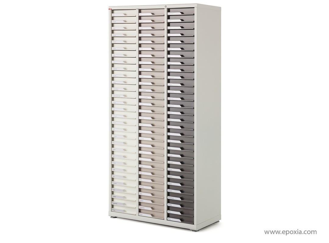 Lot de 15 tiroirs pour meuble de classement Clen