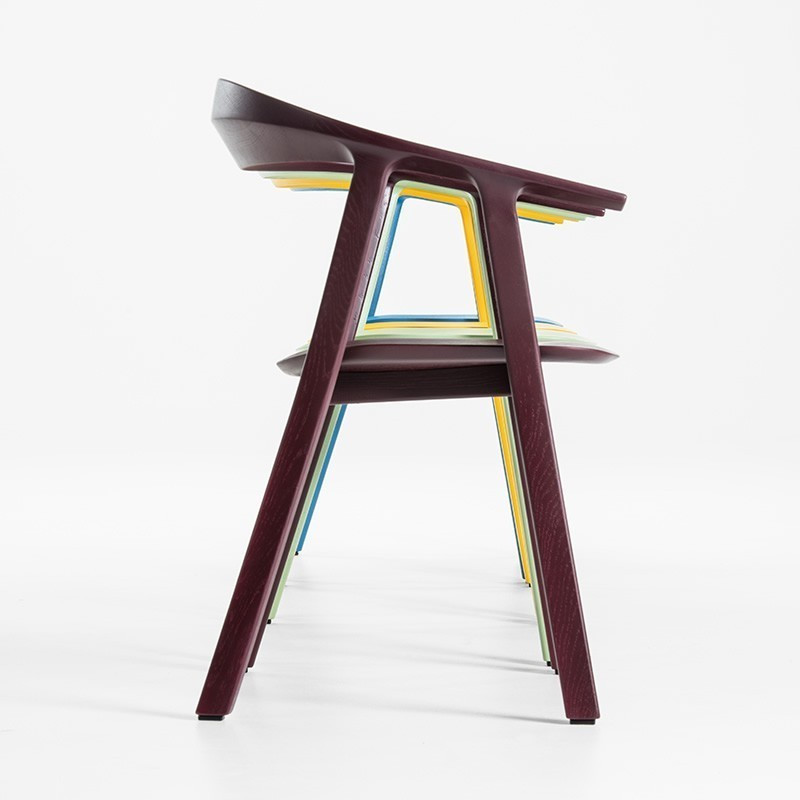 Chaise en bois massif Rhomb - Epoxia mobilier