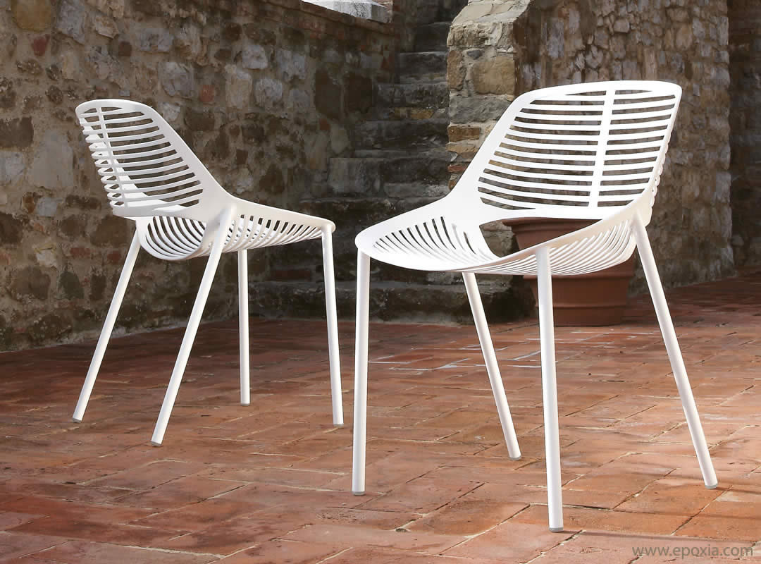 Chaise outdoor Niwa en aluminium - Epoxia mobilier