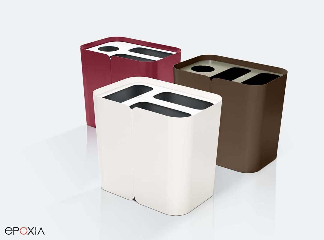 poubelle de recyclage personnalisable Hold et Hold Mini de TreCe - Epoxia  Mobilier