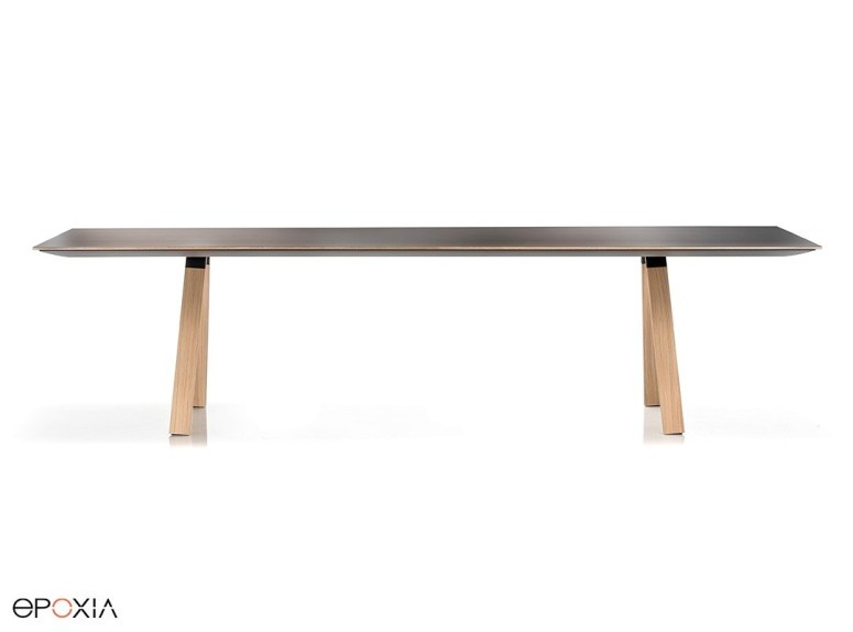 Table de réunion pieds bois collection Arki