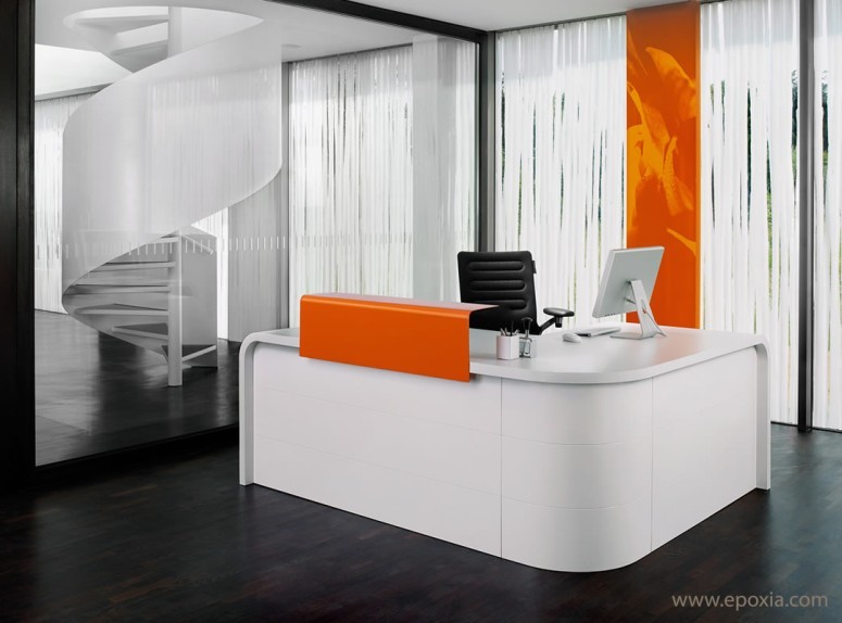 Banque d'accueil Highline orange