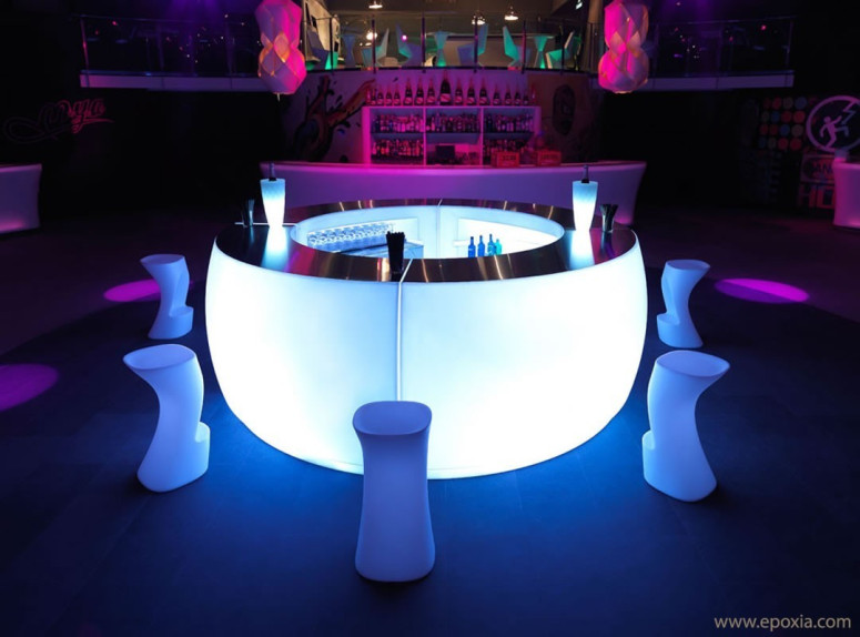 Bar / réception lumineux Fiestabar, mobilier outdoor