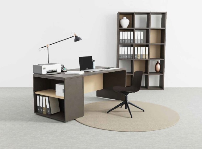 Bureau Home Office Atlante sur rangement porteur (en option)