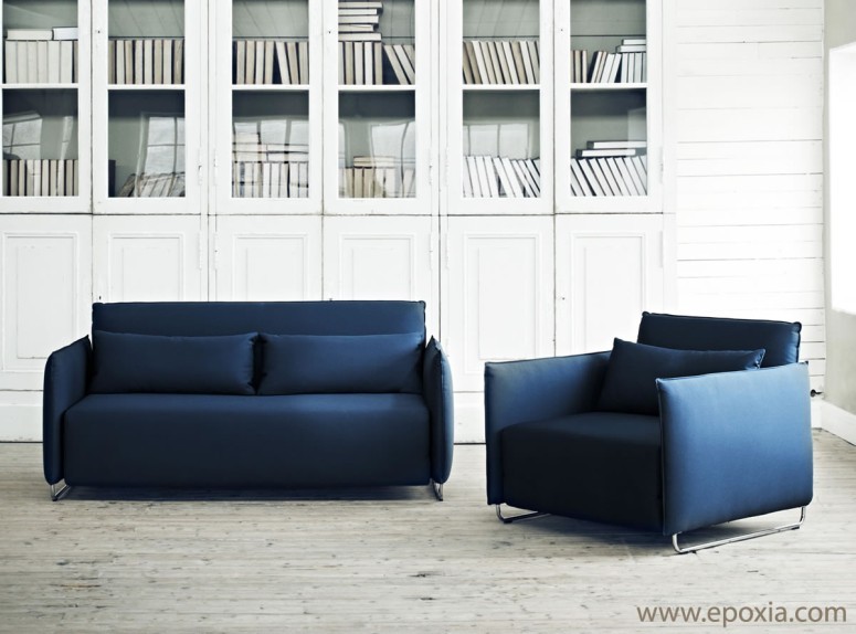 Canapé et fauteuil convertibles Cord