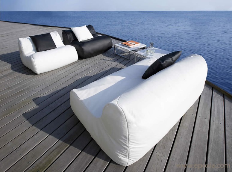 Canapé et fauteuil outdoor Fluid