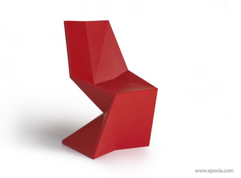 Chaise outdoor Vertex rouge