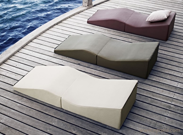 chaises-longues convertibles en pouf Easy