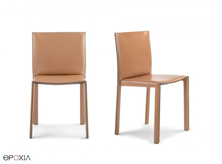 Chaises en cuir Naturel Pasqualina