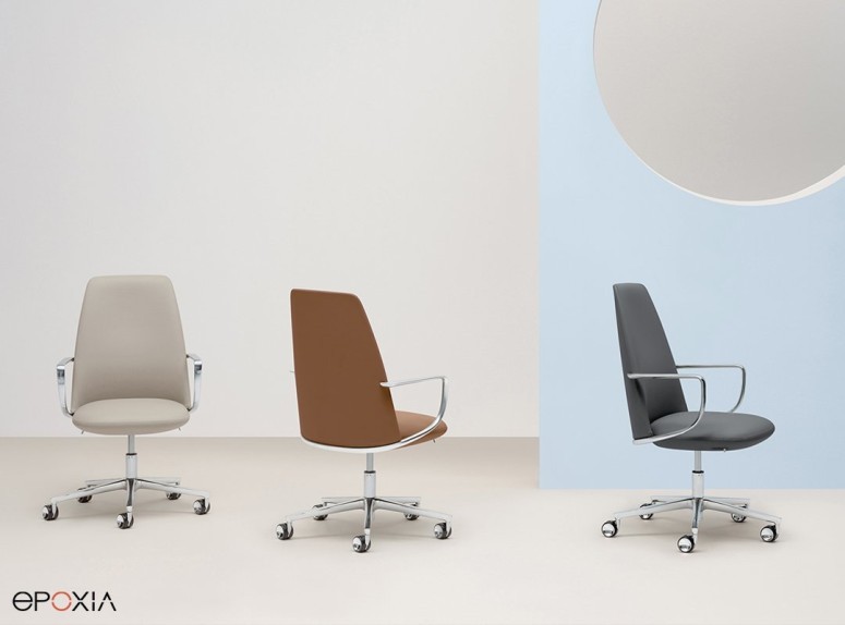 Fauteuils de direction cuir Elinor