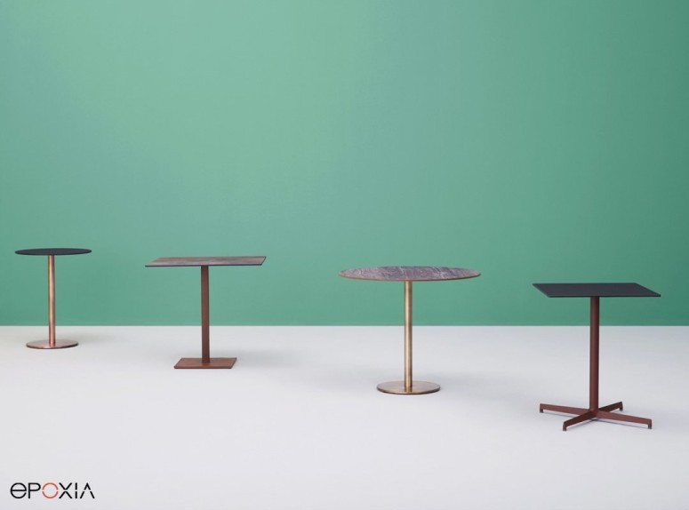 Collection de pieds de table de restauration Inox