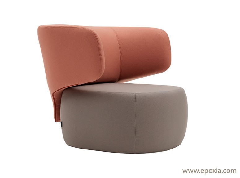 Fauteuil Basel bicolore