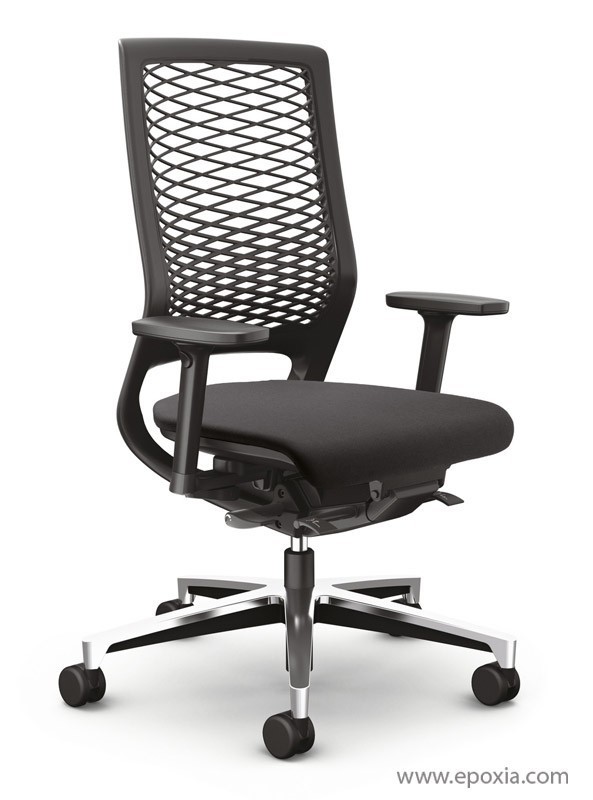 Fauteuil de bureau Mer Mesh coque noire