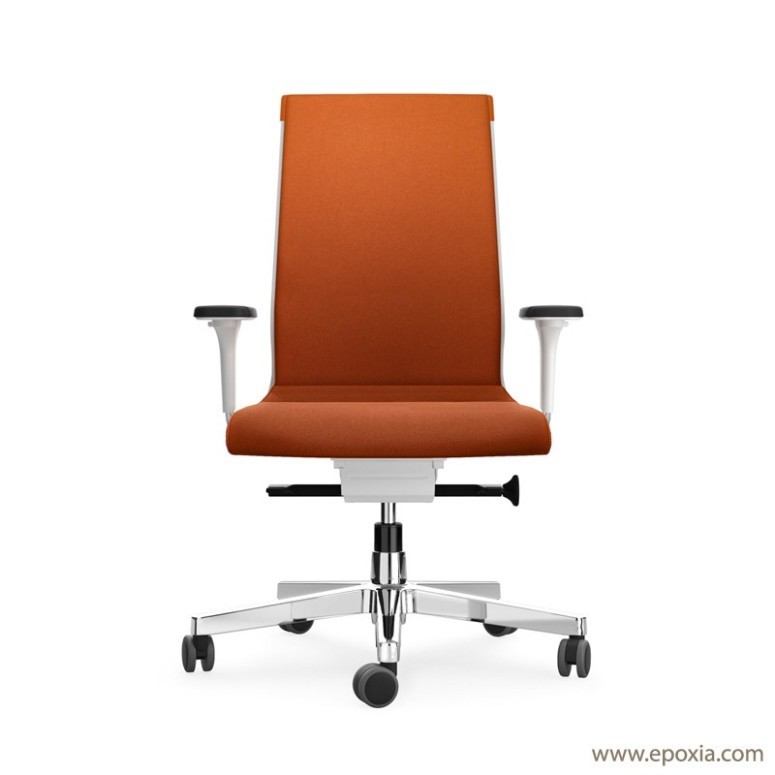 Fauteuil de travail tissu orange Pyla