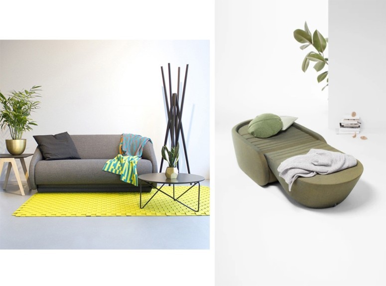 Collection Up-Lift, canapé convertible 1 ou 2 places