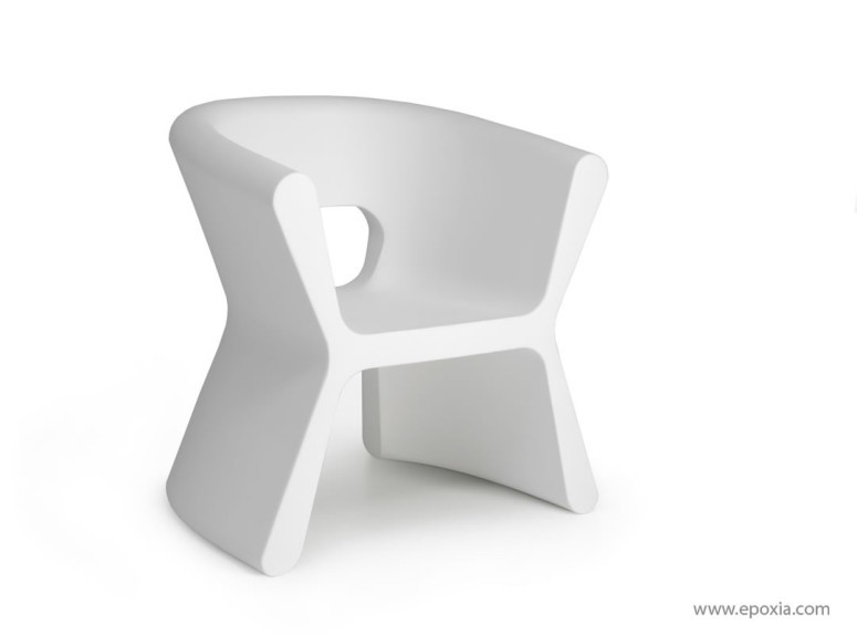 Fauteuil Pal blanc