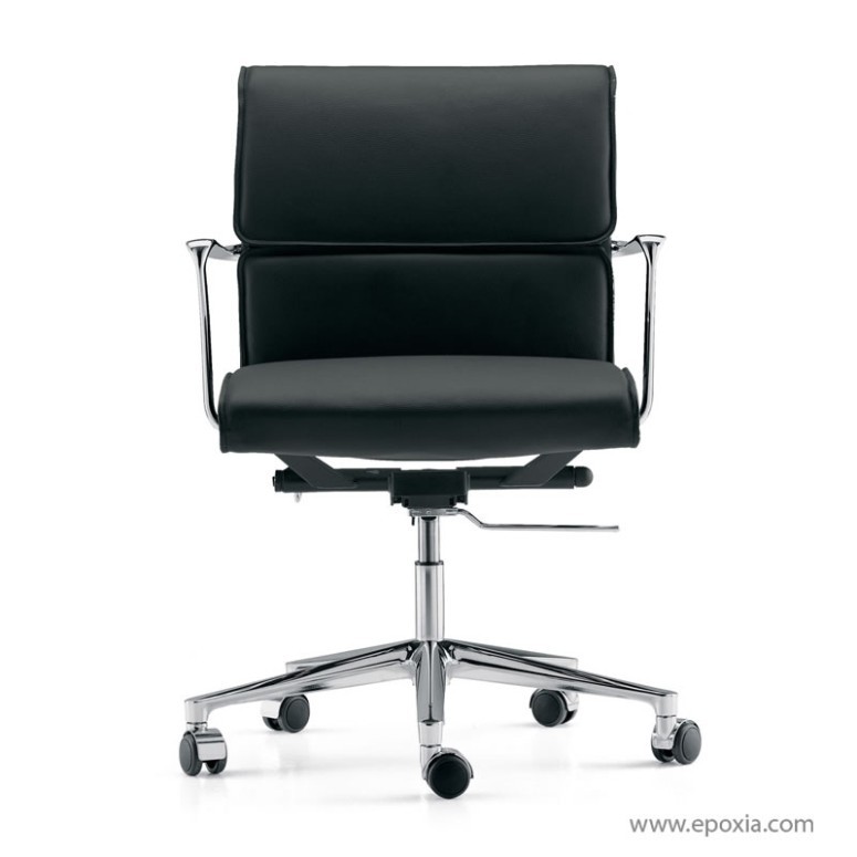 Fauteuil directeur Una executive cuir noir