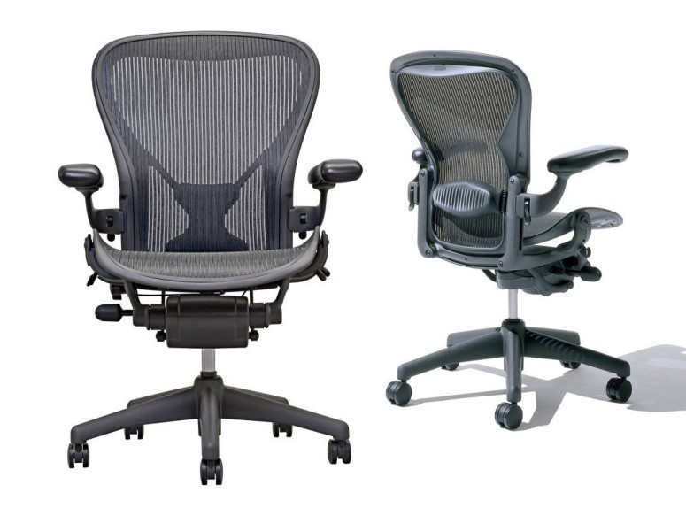 Fauteuil de bureau Aeron par Herman Miller, dans différentes dimensions