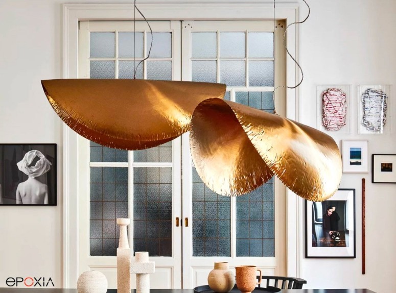 Suspensions lumineuses Brass par Gervasoni