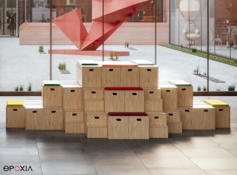 Gradins modulables Kub