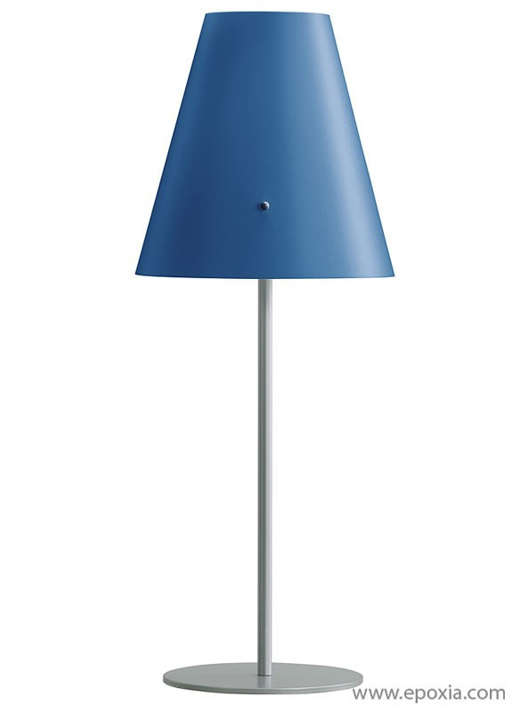 Lampe de table Cosylite polycarbonate bleu avec socle