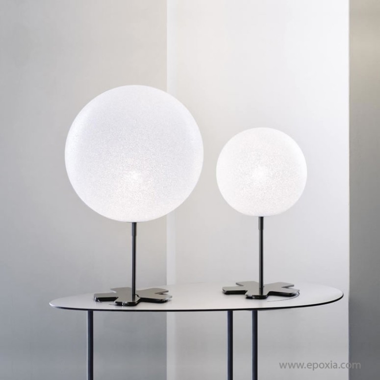 Lampe sur pied IceGlobe polycarbonate 