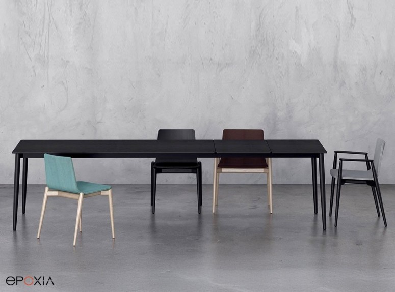 Table de réunion extensible en bois Malmo
