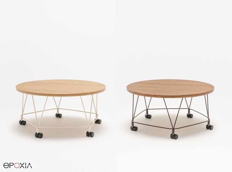 Tables basses sur roulettes Pental de MDD