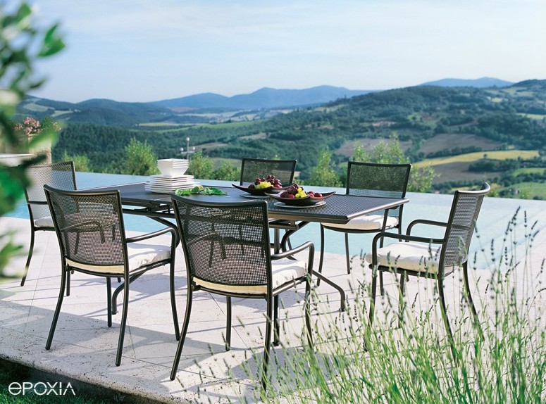 Chaises Athena, pour terrasse et jardin