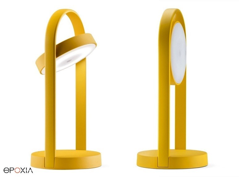 Lampe sur table Giravolta jaune