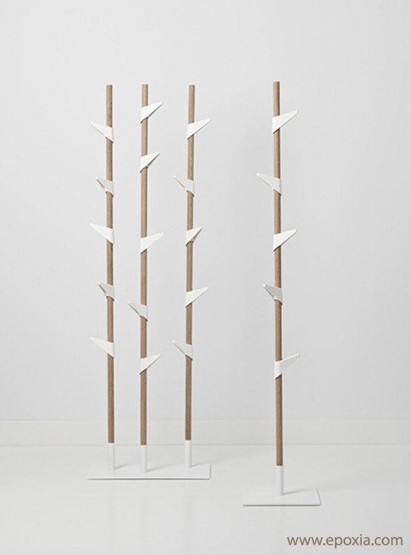 Porte-manteaux sur pied Bamboo, en bambou