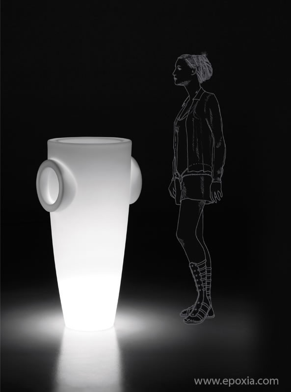 Pot lumineux Humprey Light blanc