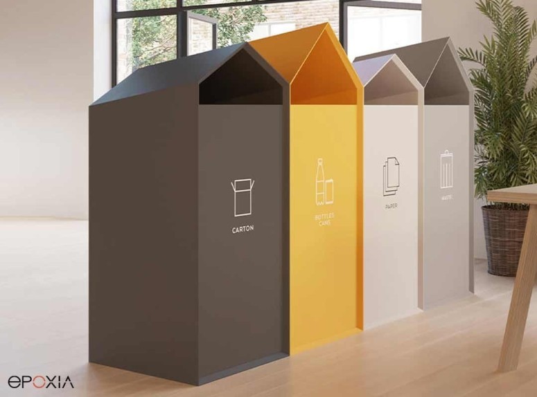 Poubelles design de tri selectif Ridge