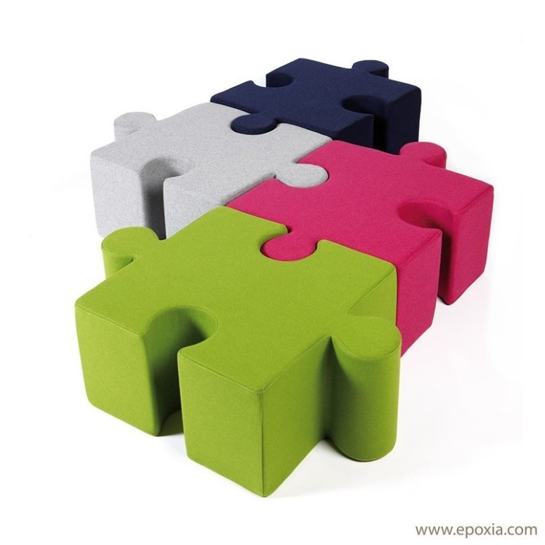 Pouf acoustique Buzzipuzzle