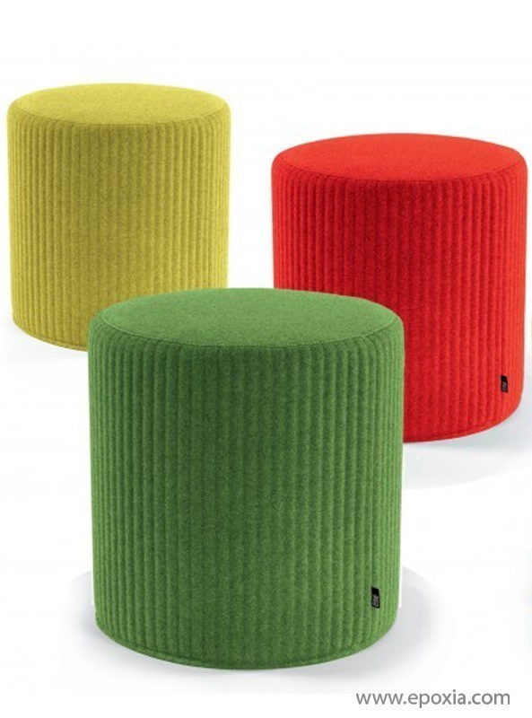 Poufs BuzziSpot en feutre 3D