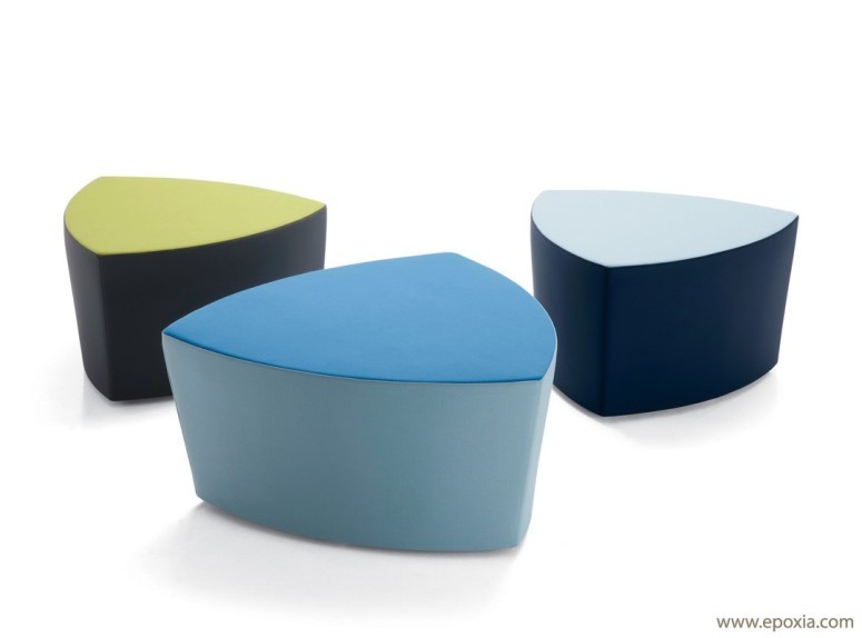 Poufs design bicolore Kensho