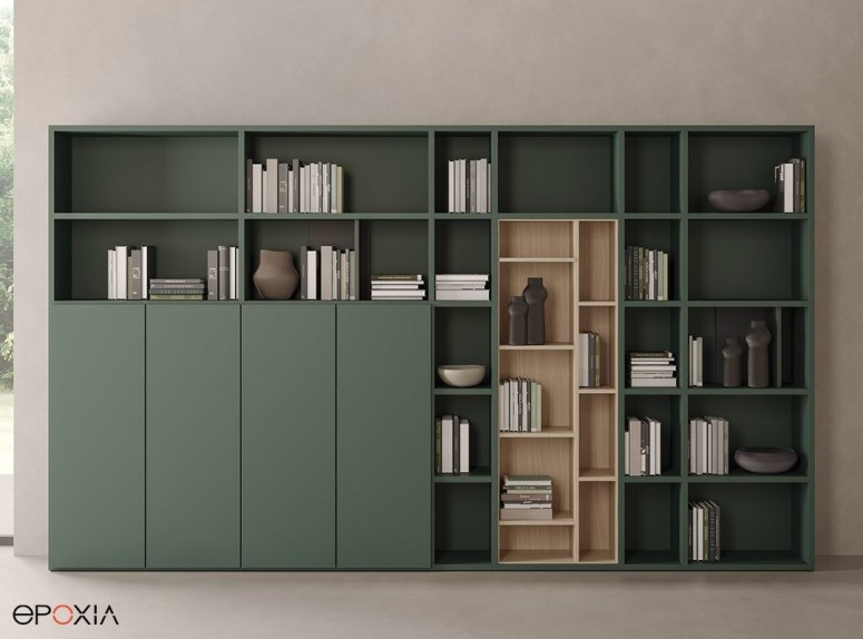 Modules de rangement Profcase, finition mélaminé vert sauge