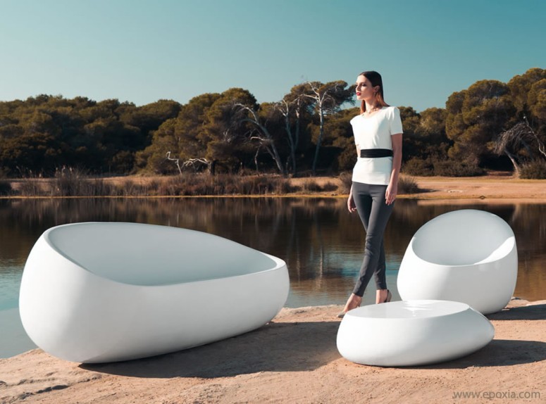 Salon de jardin Stone par Vondom