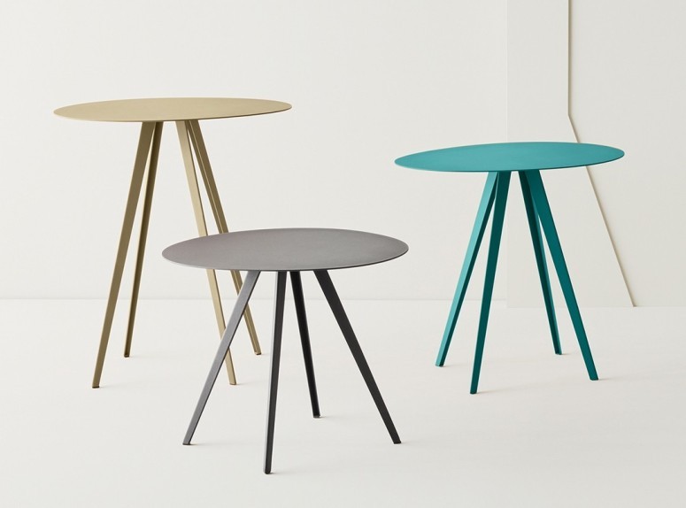 Trio tables basses d'appoint Agora 3 hauteur