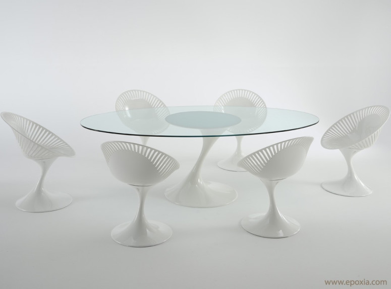 Table en verre transparent Atatlas
