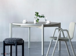 Tables rondes bois massif Naku
