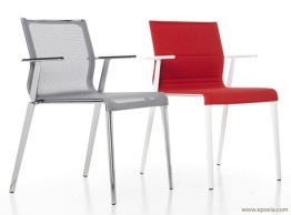 Chaise de réunion 4 pieds Stick