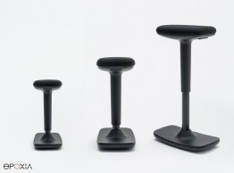Tabouret assis-debout pivotant Cool