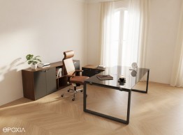 Bureau direction Loopy verre