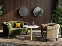 Sofa capitonné Prince par Profoffice
