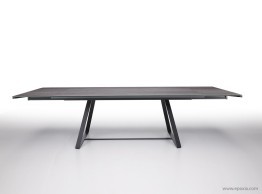 Table extensible en verre ou céramique Alfred