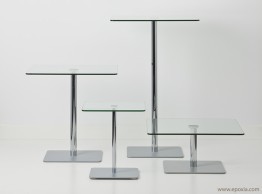 Table d'appoint en verre Flow