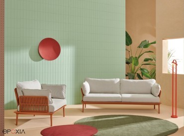 Canapé et fauteuil Reva Twist par Pedrali