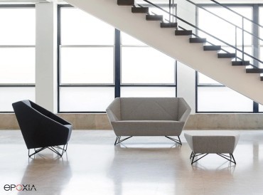 Collection 3angle, canapé, fauteuil et pouf