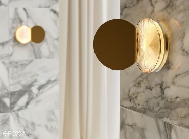 Collection Poudrier, une applique murale design pensée comme un coffret précieux